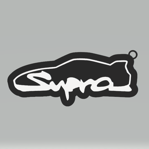 Toyota Supra Keychain - 3D model önizlemesi