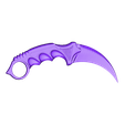 kn2.stl Karambit Fijo