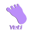Yeti Badge insert.stl Boot/Trunk Emblem for Skoda Yeti