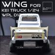 a4.jpg Rear Wing for WPL D12 and 1/24 Suzuki Carry Style Kei truck modelkit