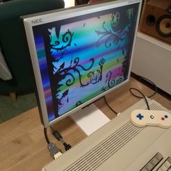 LCD04.jpg Simple LCD monitor stand for VESA 75 mm and 100 mm