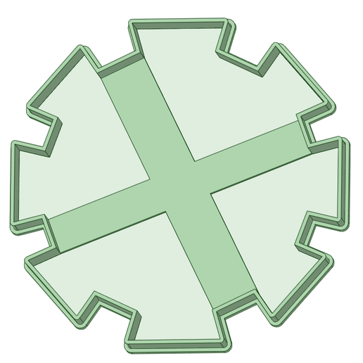 Sun contour cookie cutter - 3D model önizlemesi