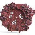 Bee-honeycomb-clock-.8.jpg Bee honeycomb wall clock