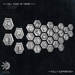 +++ KILL TEAM Ve TOKEN +++ 3D file Kill Team token set V2 - for warhammer 40k Kill Team・3D printable model to download