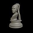11.jpg Girl with a Pearl Earring 3D Portrait Sculpture