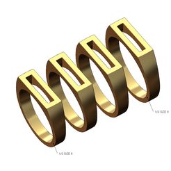 Recta-pocket-ring-size6to9-00.jpg STL file Rectangular pocket flat top signet ring US sizes 6 to 9 3D print model・3D printable design to download, RachidSW