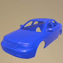 c12-013.png STL file Audi A4 Sedan 1999 Printable Car Body・Model to download and 3D print