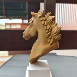 20220330_170740.jpg Fichier STL Tête de cheval/buste・Modèle à télécharger et à imprimer en 3D