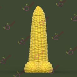Corn-Dildo01.jpg OBJ file Corn Dildo・Template to download and 3D print