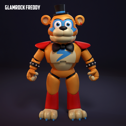 STL file ARTICULATED FREDDY FNAF Five Nights at Freddy's: Security Breach  🎲・Template to download and 3D print・Cults