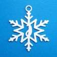 JSnowflakeInitialGiftTag3DPhoto.jpg Letter J - Snowflake Initial Gift Tag Ornament