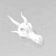 r2.png Dragon Skull - Medieval Fantasy Fossile Printable STL