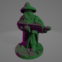 Shotgun Wizard.png STL file Shotgun Wizard Miniature・Model to download and 3D print, Ellie_Valkyrie