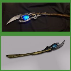 MyCollages-1.jpg Fichier STL Cosplay du sceptre de Loki・Modèle à télécharger et à imprimer en 3D