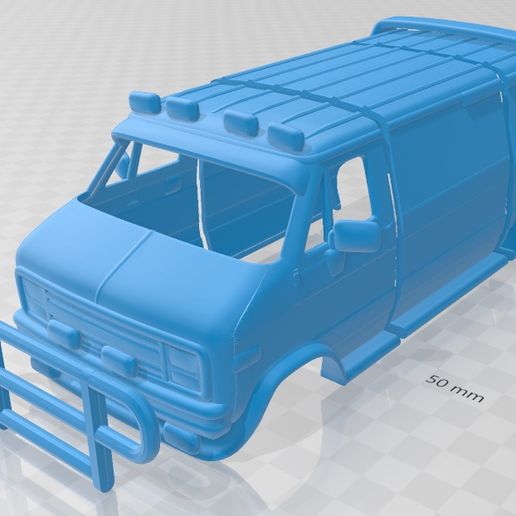 A-Team-GMC-Van-3-Partes-1.jpg 3D file A Team GMC Printable Body Van・3D printer model to download, hora80