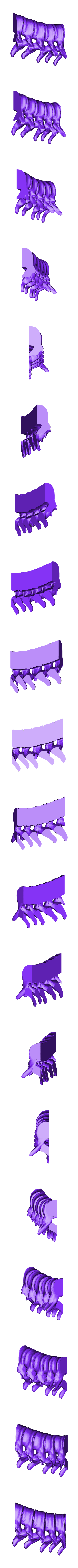 spine_middle_right.stl Bougeoir pour la colonne vertébrale