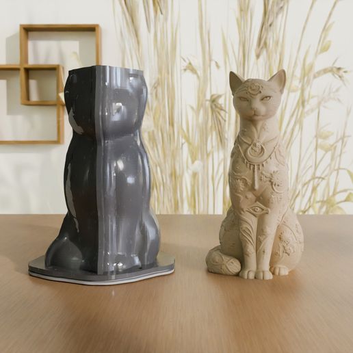 🐈‍⬛ Sacred Bastet Cat + Silicone Mold System