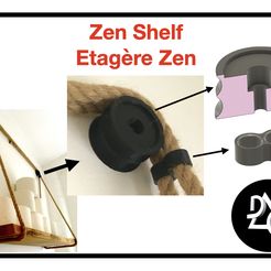 ZenShelf.jpeg Archivo STL gratis Estante Zen / Estante Zen・Objeto para impresora 3D para descargar, 3DIYCaptain
