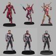 page6.jpg Ironman Super Pack x36 Figures - low poly 3d print