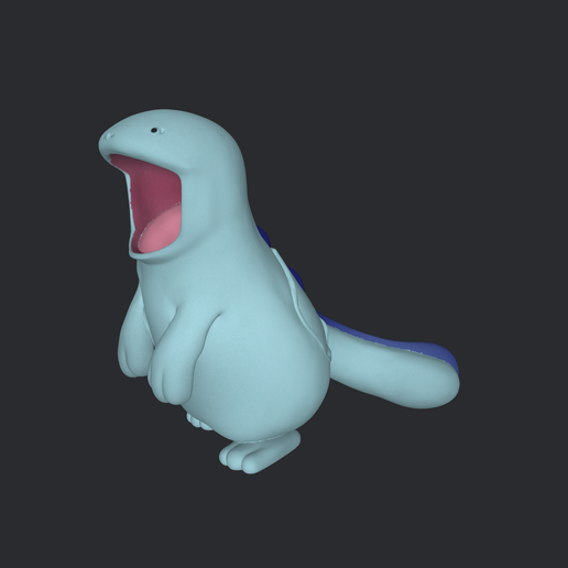 model-1.png Quagsire 3D Print Model - STL for 3D Printing