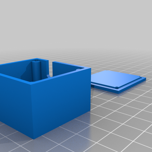 Free STL file receiver box for "Team garage hack" dual servo mount and "Gspeed" LCG chassis・3D
