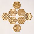 IMG_1010.jpg STL-Datei Geometrische Untersetzer・3D-druckbares Modell zum herunterladen