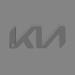 kia-new.png STL-Datei Kia New Logo Keychain (Schlüsselanhänger)・Modell für 3D-Drucker zum Herunterladen