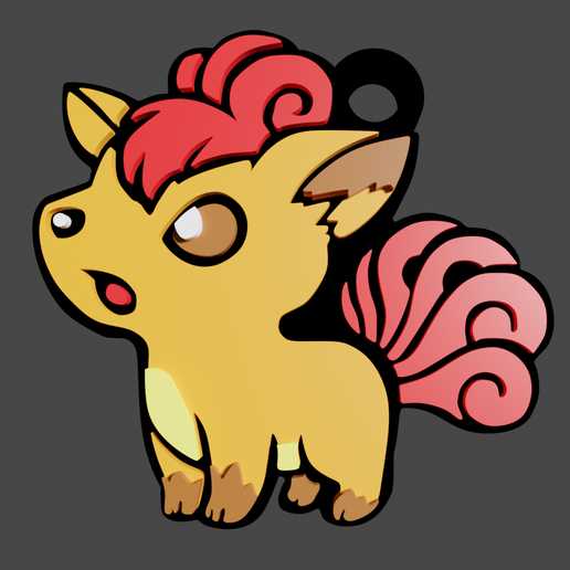 🗝️ keychain vulpix/keychain vulpix・ STL File for 3D printing・Cults