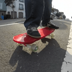 redOnBikelane.png Archivo STL gratis Modjul Skateboard System - Cubierta, Camiones y Ruedas・Objeto de impresión 3D para descargar