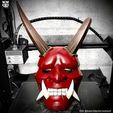 247914610_10226954553108883_2498078153528811753_n.jpg Aragami 2 Mask - Oni Devil Mask - Halloween Cosplay