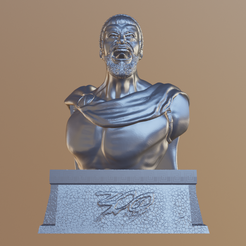 new.png Free 3D file King Leonidas: Gerard Butler Bust・3D print object to download