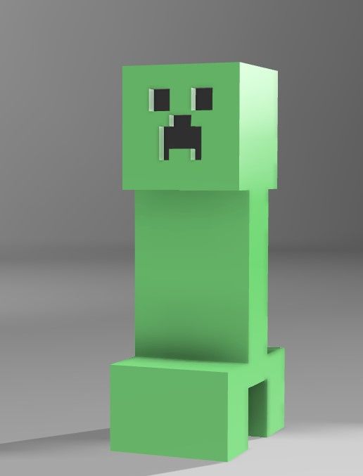 Download 3MF file Creeper from Minecraft • 3D printer model ・ Cults