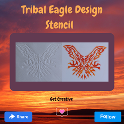 Tribal-Eagle-Design-Stencil.png Tribal Eagle Design Stencil