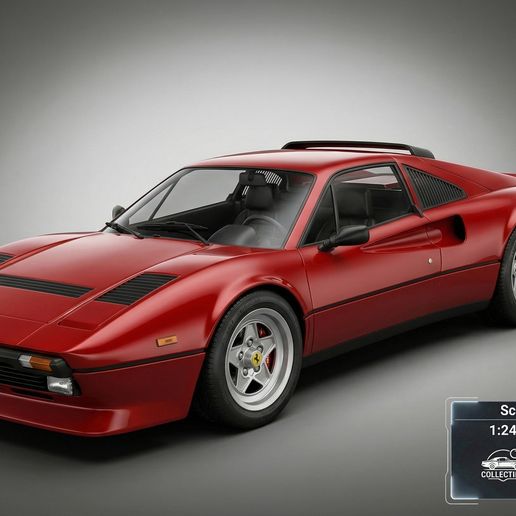 Ferrari 308 GTB GTS – Classic Italian Sports Car STL 3D Print Model