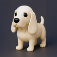 basset.png Niedliches Basset Hundespielzeug - 3D druckbare Figur (fertig zum Bemalen!)