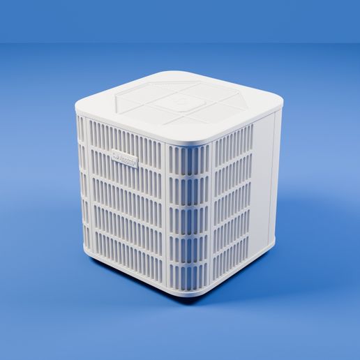 Outdoor AC Condenser Unit Scale Model — STL File | Display | Gift