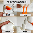 Screenshot-2023-02-07-145526.png Archivo STL Flexi Duck Print in place Multiparts・Idea de impresión 3D para descargar