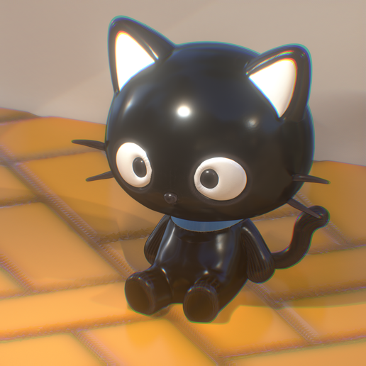 🐈‍⬛ Chococat Sanrio - Kawaii Figurine・ STL File for 3D printing・Cults