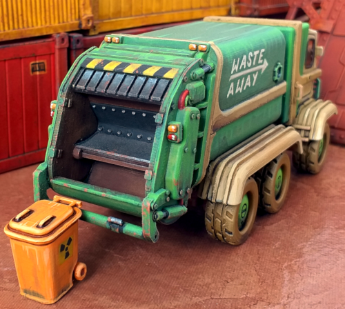 🗑️ Garbage Truck - 28mm・ 3D File for ・Cults