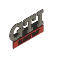 7.png GOLF GTI 16V MK2 FRONT EMBLEM / ANAGRAM