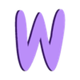 W (1).stl Universal Light Letters A-Z 0-9