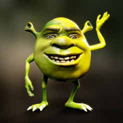 Untitled.png Shrek Wazowski meme statue