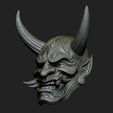 5.jpg Hannya Mask Pendant Magnet 7 Oni Mask Samurai Mask 3D print model