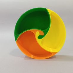 Summer-Sun-1.jpeg STL-Datei Snack Bowl - Sommersonne (ineinander verschlungen)・3D-druckbares Modell zum Herunterladen, MrY