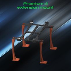 Wallpaper.jpg Free STL file Phantom 3 Mount・3D printing model to download