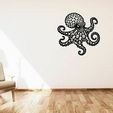 5b8fdc78-19ec-4262-9b73-9bcaac4a0c20.jpg Octopus / Chobotnice voronoi wall decoration