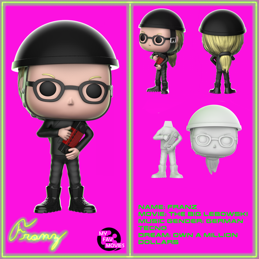 STL file The Big Lebowski Franz Nihilist・Model to download and 3D print