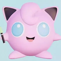 front.webp Archivo STL Jigglypuff・Modelo para descargar y imprimir en 3D
