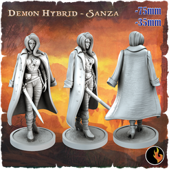 Sanza_original.png 3D file Sanza Dark Fantasy Minis・3D printing idea to download