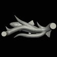 pstruh-23.png rainbow trout underwater statue on the wall detailed texture for 3d printing